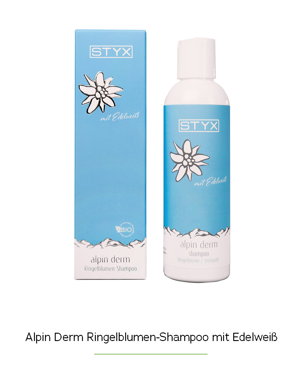 Alpin Derm Ringelblumen-Shampoo mit Edelwei&szlig;, STYX Naturcosmetic